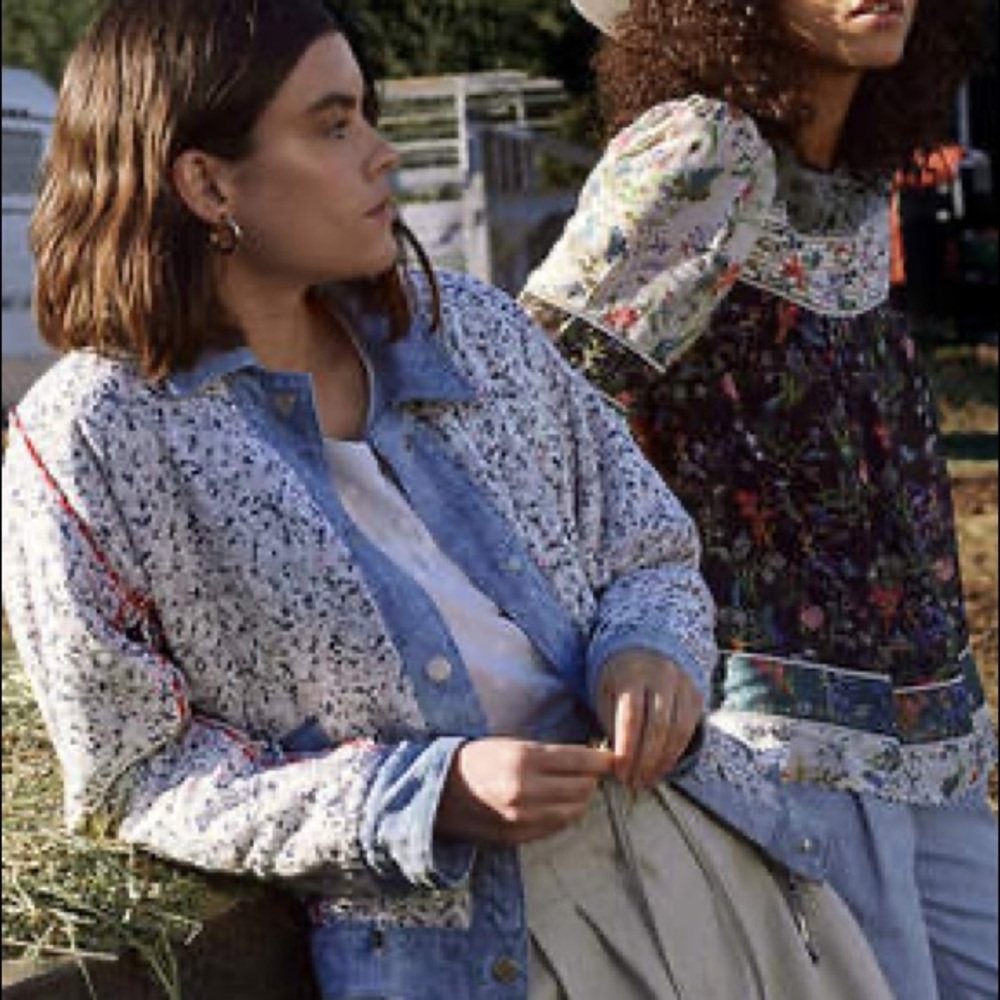 BLANKNYC Anthropologie Denim Quilted Jacket